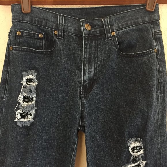 Diane Gilman Lyric Dk Blue Skinny Jean Sz 4 - Picture 3 of 8